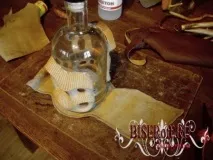 Декупаж пляшки шкіра кераміка - Зробити своїми руками, hand made шкіра