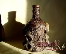 Декупаж пляшки шкіра кераміка - Зробити своїми руками, hand made кераміка