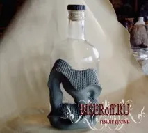 Декупаж пляшки шкіра кераміка - Зробити своїми руками, hand made зробити