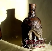 Декупаж пляшки шкіра кераміка - Зробити своїми руками, hand made зробити