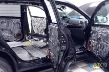 Детальний фотозвіт шумоізоляції Toyota Highlander фотозвіт