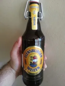 Два пива від приватної німецької пивоварні пшеничне Flensburger Weizen та темне Flensburger Dunkel приватної