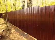 Паркан із пластикового пвх профнастилу Profplast