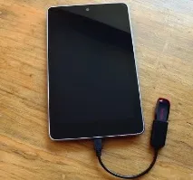 Як підключити USB флеш накопичувач до планшета Nexus 7, 4Tablet-PC накопичувач