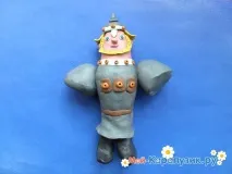 Як зліпити богатиря із пластиліну пластиліну