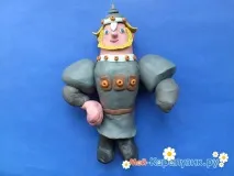 Як зліпити богатиря із пластиліну частину
