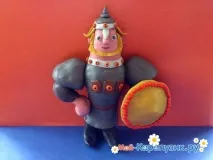 Як зліпити богатиря із пластиліну зліпити