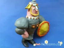 Як зліпити богатиря із пластиліну зліпити