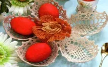 Кошички, вазочки, шкатулки, Стовпчик плюс гачком