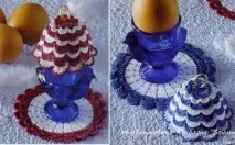 Кошички, вазочки, шкатулки, Стовпчик плюс вазочки
