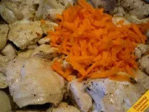 Куряче філе із зеленим горошком (покроковий рецепт з фото) горошком