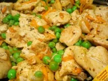 Куряче філе із зеленим горошком (покроковий рецепт з фото) зеленим