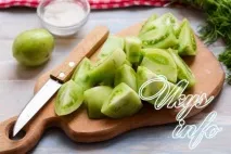 Мариновані зелені помідори на зиму. мариновані