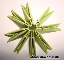 Модульне орігамі Ялинка, схема збирання, модульне орігамі на Новий рік ялинка