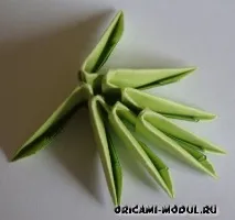 Модульне орігамі Ялинка, схема збирання, модульне орігамі на Новий рік орігамі