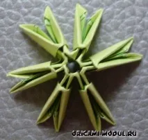 Модульне орігамі Ялинка, схема збирання, модульне орігамі на Новий рік модульне