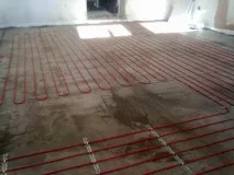 Монтаж теплокабелю в стяжку підлоги стяжку