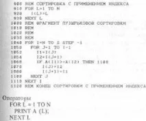 СОРТУВАННЯ ЗА ДОПОМОГОЮ ІНДЕКСУ допомогою
