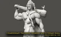 Спеціалізація, Програма тренування для м’язів, що відстають відстають