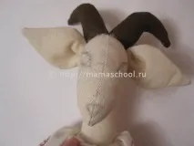 Викройка кози Тільда м’яка іграшка з тканини своїми руками з відео кози