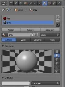3D Blender Декілька матеріалів у 3D Blender blender