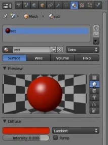 3D Blender Декілька матеріалів у 3D Blender матеріалів