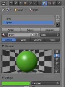 3D Blender Декілька матеріалів у 3D Blender матеріалів