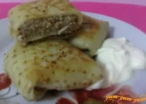 Млинці з м’ясом та печінкою млинці