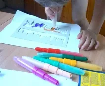 Фломастери CENTROPEN BLOpens vivid, з 1 трафаретом, 5 кольорів blopens
