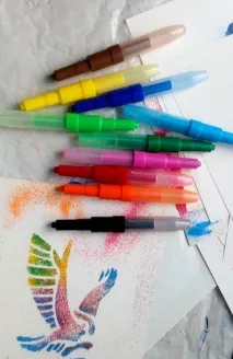 Фломастери CENTROPEN BLOpens vivid, з 1 трафаретом, 5 кольорів фломастери