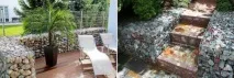 Габіон ландшафтному дизайні паркани, укріплення, стінки дизайні