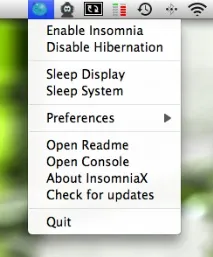 InsomniaX - щоб макбук не засинав insomniax