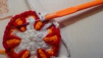 Килимок - СОНЯШКО - в техніці накладання (overlay crochet) overlay