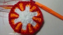 Килимок - СОНЯШКО - в техніці накладання (overlay crochet) техніці