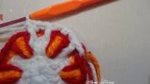 Килимок - СОНЯШКО - в техніці накладання (overlay crochet) техніці