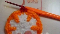 Килимок - СОНЯШКО - в техніці накладання (overlay crochet) overlay