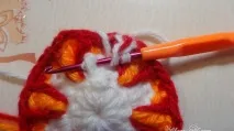 Килимок - СОНЯШКО - в техніці накладання (overlay crochet) килимок
