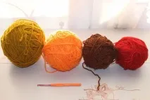 Килимок - СОНЯШКО - в техніці накладання (overlay crochet) килимок