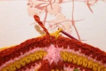 Килимок - СОНЯШКО - в техніці накладання (overlay crochet) килимок