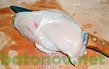 Куряча грудка фарширована грибами та рисом грудка