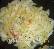 Лисички з картоплею смажені лисички