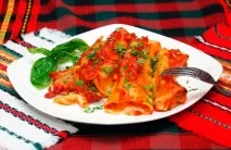 Макарони з фаршем у духовці Крок