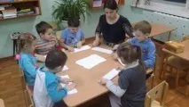 Майстер-клас зі створення об’ємного сніговика в техніці модульного орігамі сніговика