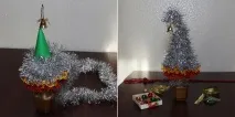 Новорічна ялинка в горщику своїми руками ялинка