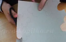 Об’ємна аплікація з паперу кошик