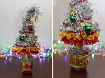 Новорічна ялинка в горщику своїми руками новорічна