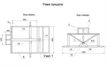 Причіп для мотоблоку своїми руками креслення, відео-підказки мотоблоку