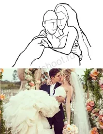 Прості пози для весілля - фотографуємо молодят прості