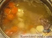 Рецепт Курячий суп з яєчними млинцями курячий