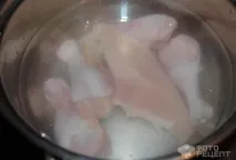Рецепт Курячий суп з яєчними млинцями,а-ля домашня локшина рецепт